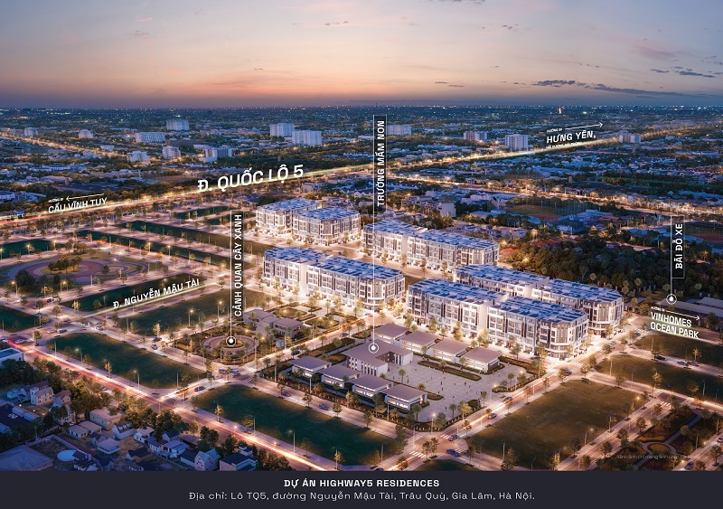 liên kết vùng dự án highway 5 residences trâu quỳ gia lâm